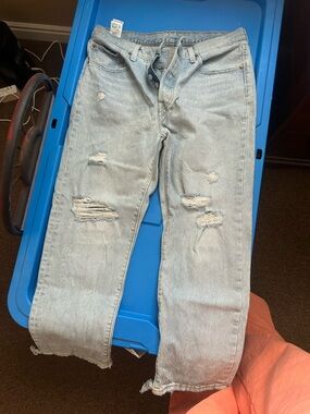 Signature by Levi Strauss Light Blue Distressed Skinny Jeans